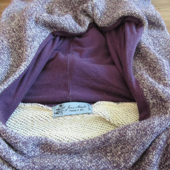 JENI MACK BC Kermode Kangaroo Hoodie Sweatshirt Dreamcatcher Heathered Purple XS - Picture 15 of 15